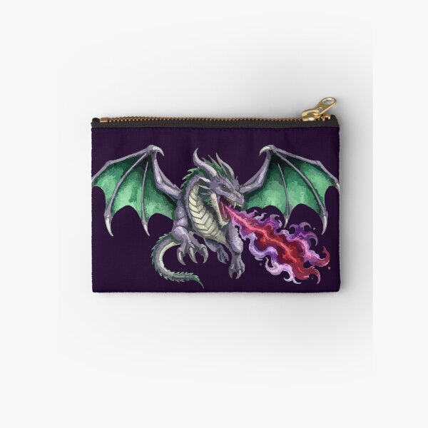 Item preview, Emerald Dragon Spitting Crimson Flames designed and sold by vivendulies.