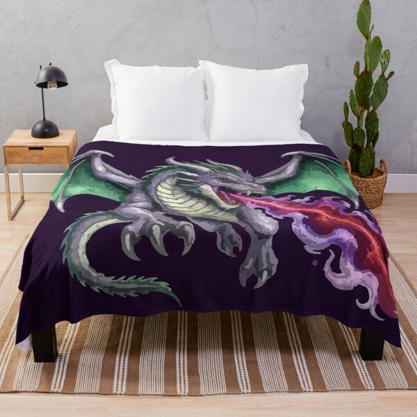 Item preview, Emerald Dragon Spitting Crimson Flames designed and sold by vivendulies.