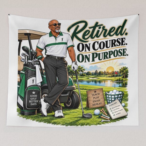 Item preview, Retired On Course On Purpose – Golf Retirement Life designed and sold by Searching ideas.