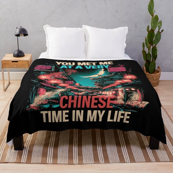 Item preview, You Met Me at a Very Chinese Time in My Life – Funny Asian Culture Shirt designed and sold by DyzioSupply.
