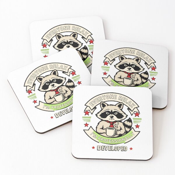 Item preview, Everyone Relax I'm Professionally Developed Raccoon Meme designed and sold by Redgiant87x.