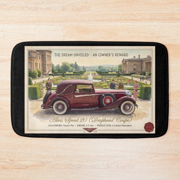 Item preview, Alvis Speed 20 Drophead Coupe Vintage Classic Car designed and sold by ArtworkNorth.