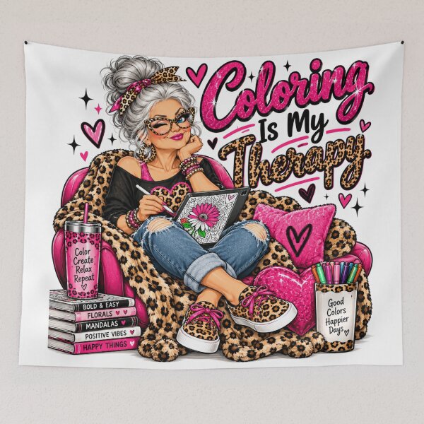 Item preview, Coloring Is My Therapy – Creative Sassy Grandma designed and sold by Searching ideas.