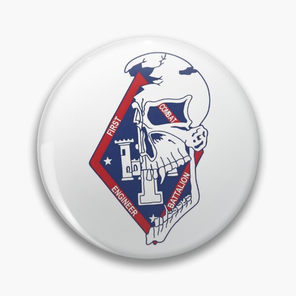 Item preview, USMC 1st Combat Engineer Battalion Insignia Patch designed and sold by CharlieDesings.