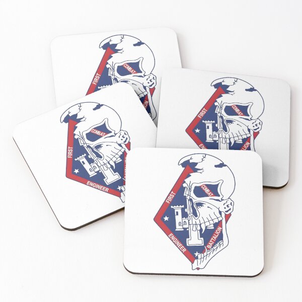 Item preview, USMC 1st Combat Engineer Battalion Insignia Patch designed and sold by CharlieDesings.
