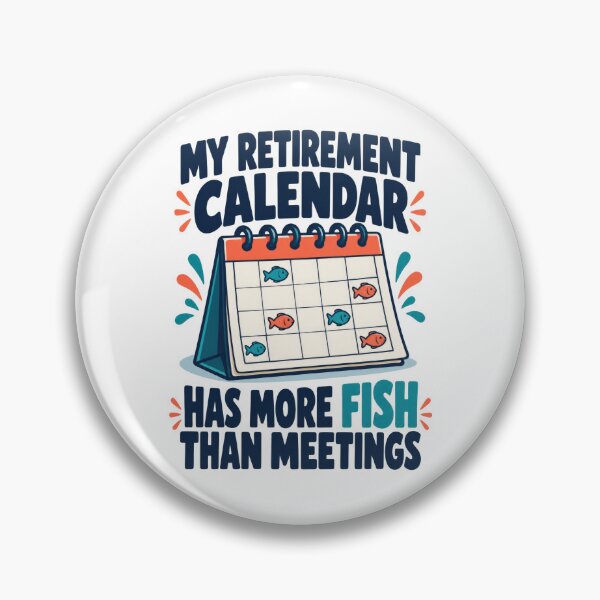 Item preview, Fishing Retirement Calendar Humor designed and sold by Katalice Design.