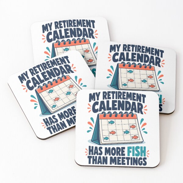 Item preview, Fishing Retirement Calendar Humor designed and sold by Katalice Design.