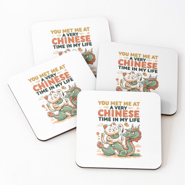 Item preview, You Met Me at a Very Chinese Time in My Life – Funny Asian Culture Shirt designed and sold by DyzioSupply.