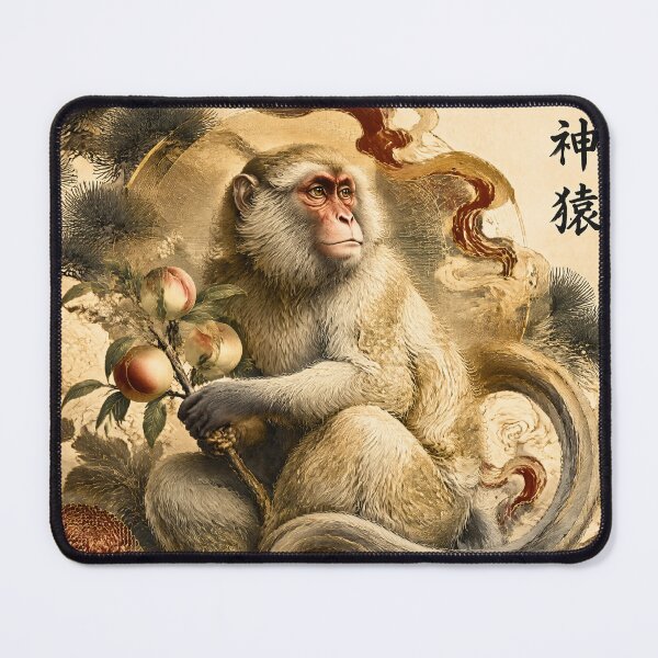 Item preview, Sacred Monkey Messenger | Japanese Shinto Monkey Spirit & Folklore Art designed and sold by kaxymax.