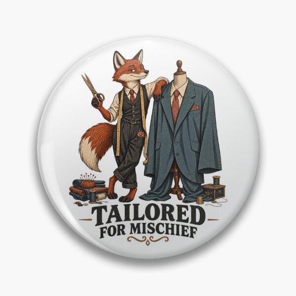 Item preview, Tailored for Mischief Fox Tailor Vintage Gentleman Art designed and sold by Dogandesighn.