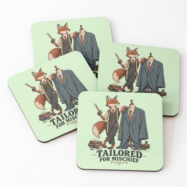 Item preview, Tailored for Mischief Fox Tailor Vintage Gentleman Art designed and sold by Dogandesighn.