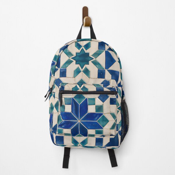 Item preview, Moroccan Zellige Cobalt Blue Geometric Star Tile Pattern designed and sold by Apex Designs.