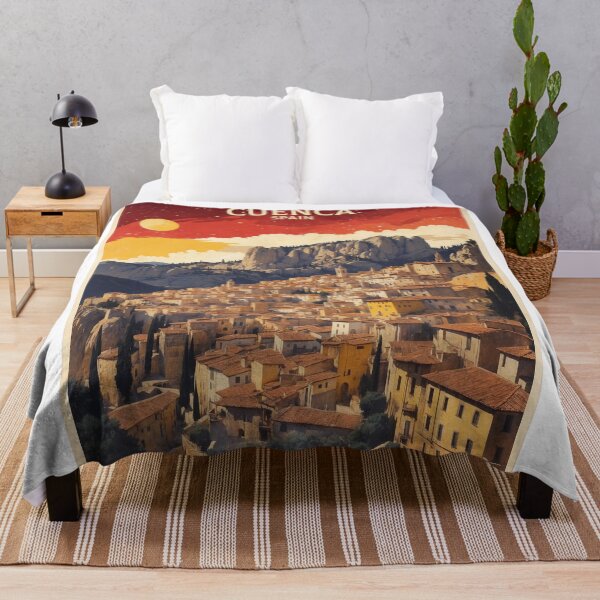 Artikelvorschau, Originales, individuell gestaltetes Reiseposter aus Cuenca, Spanien – Vintage-Poster, Wandkunst-Design, T-Shirt entworfen und verkauft von Cool Robot Bro..
