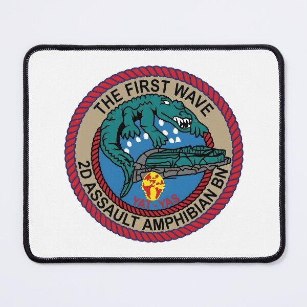 Item preview, Official Insignia of the USMC 2d Assault Amphibian Battalion "The First Wave" designed and sold by CharlieDesings.