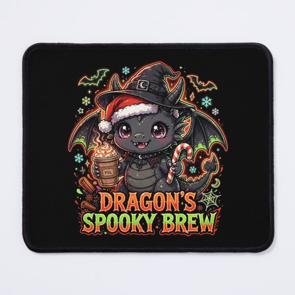 Item preview, Dragon's Spooky Brew Cute Dragon Coffee PSL Spooky Christmas designed and sold by Neon Bones Studio.