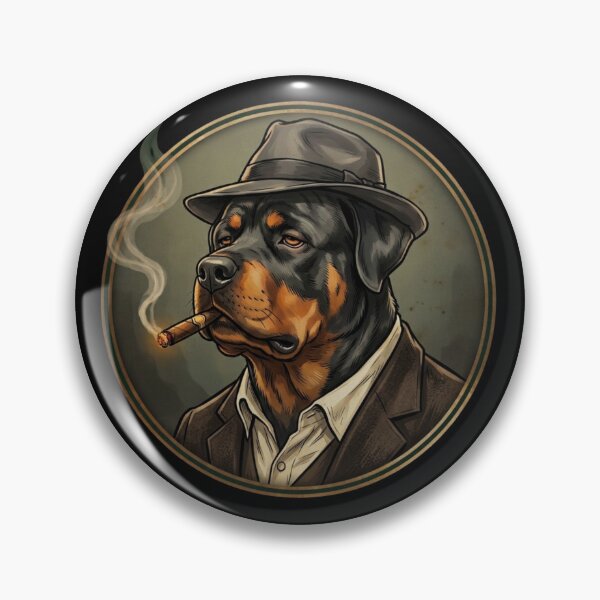 Item preview, Rottweiler as a 1920s speakeasy gangster designed and sold by 123ks.
