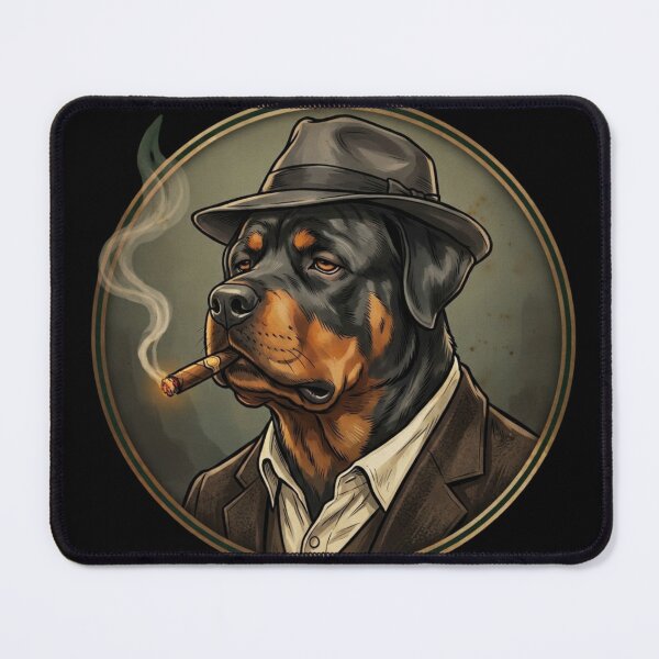 Item preview, Rottweiler as a 1920s speakeasy gangster designed and sold by 123ks.