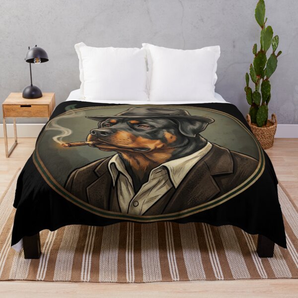 Item preview, Rottweiler as a 1920s speakeasy gangster designed and sold by 123ks.