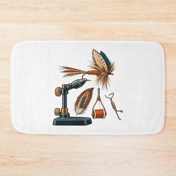 Item preview, Fly Tying Vise Workshop Illustration designed and sold by Philippa Shop.