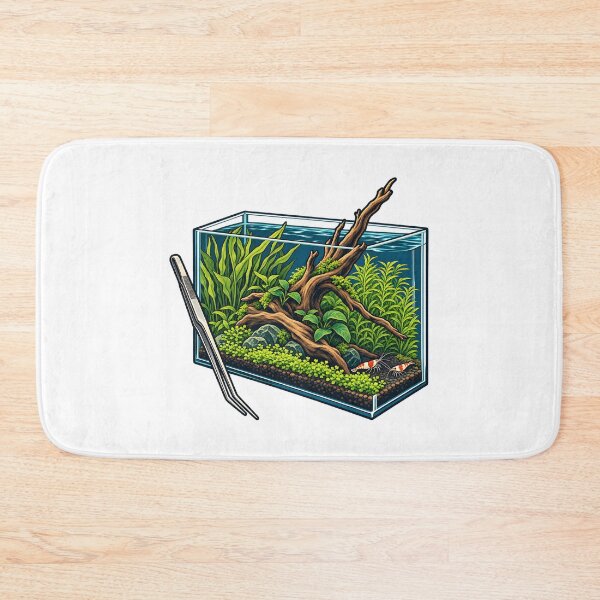 Item preview, Planted Aquarium Aquascaping Layout Art designed and sold by Philippa Shop.