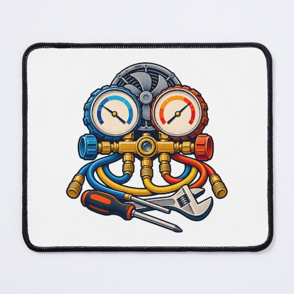 Item preview, HVAC Service Gauge Technician Emblem designed and sold by Philippa Shop.