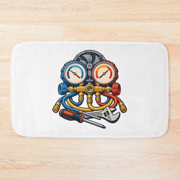 Item preview, HVAC Service Gauge Technician Emblem designed and sold by Philippa Shop.