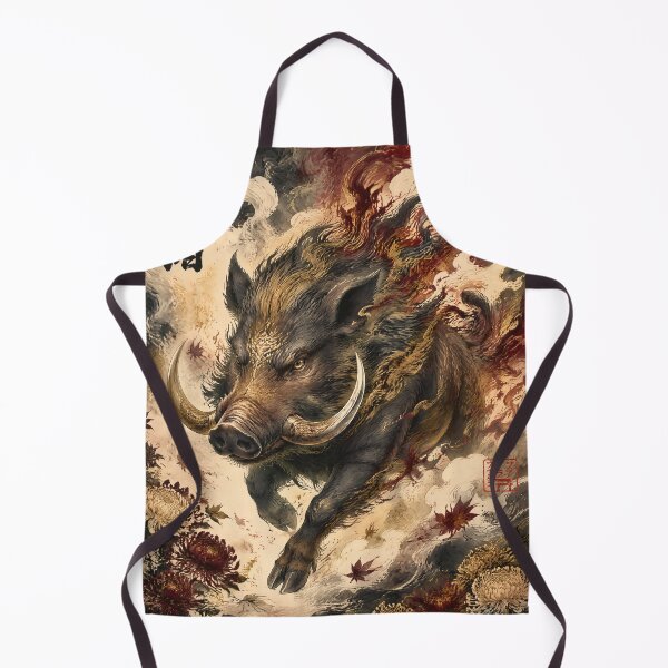 Item preview, Sacred Wild Boar | Japanese Shinto Boar Spirit & Mythology Art designed and sold by kaxymax.