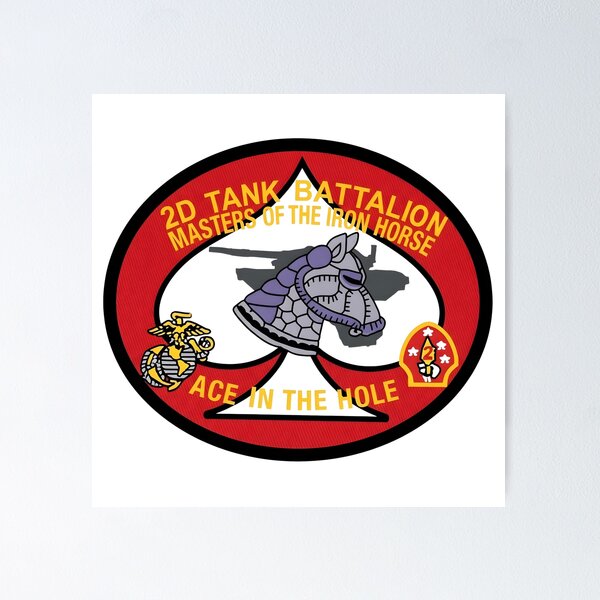 Item preview, Official Insignia of the USMC 2d Tank Battalion "Masters of the Iron Horse"    designed and sold by CharlieDesings.