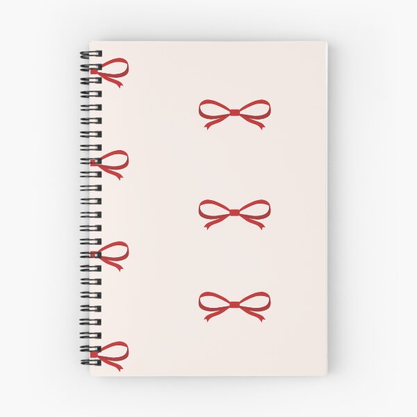Item preview, Hand-drawn red bows cute coquette aesthetic Christmas pattern designed and sold by katemaxi.