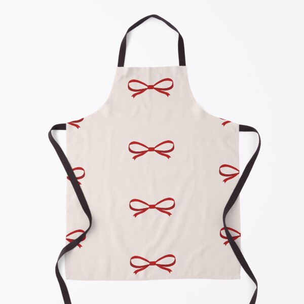 Item preview, Hand-drawn red bows cute coquette aesthetic Christmas pattern designed and sold by katemaxi.