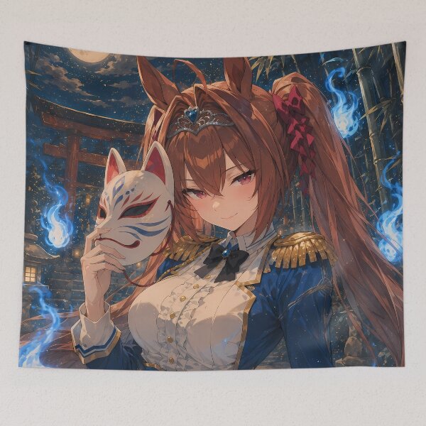 Item preview, Daiwa Scarlet Uma Musume Kitsune Moon Spirit Queen designed and sold by mildaclairmo.