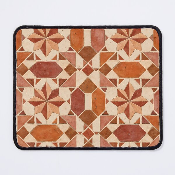 Item preview, Terracotta Moroccan Zellige Geometric Star Mosaic Tile Pattern designed and sold by Apex Designs.