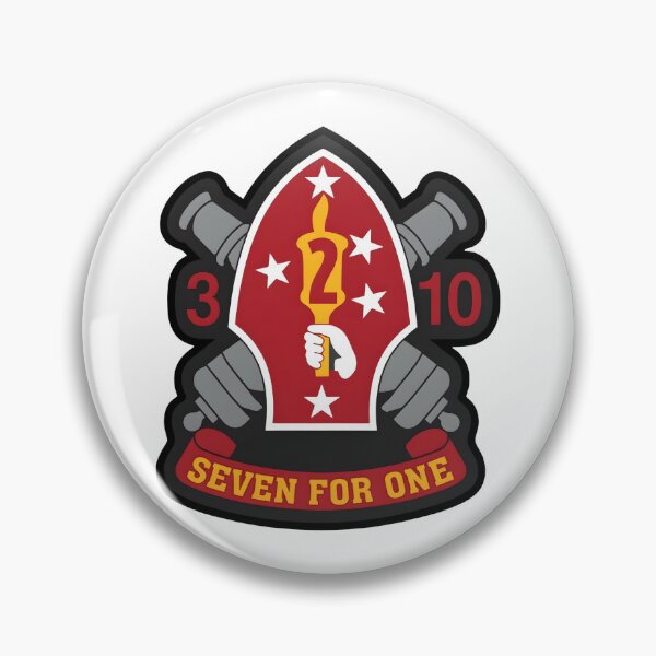 Item preview, Official Insignia of the USMC 3rd Battalion 10th Marines "Seven for One" designed and sold by CharlieDesings.