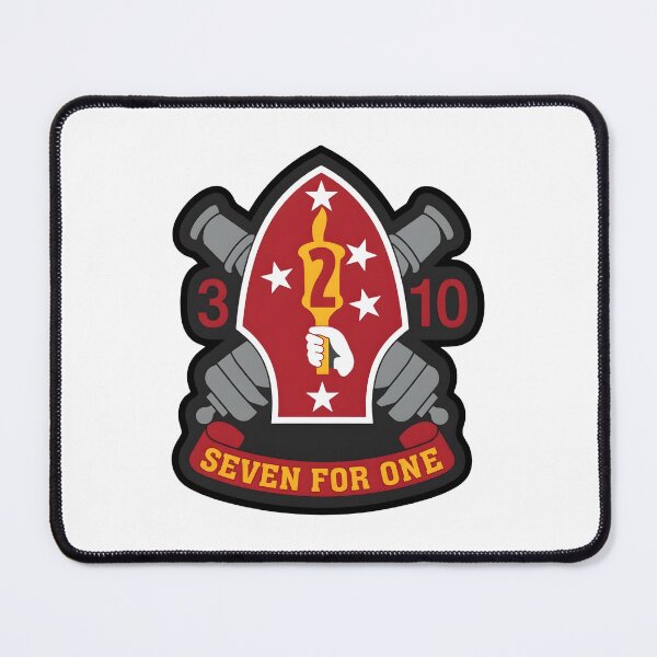 Item preview, Official Insignia of the USMC 3rd Battalion 10th Marines "Seven for One" designed and sold by CharlieDesings.