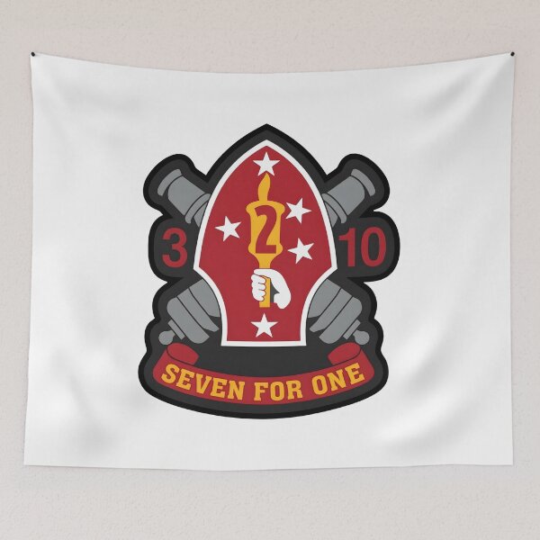 Item preview, Official Insignia of the USMC 3rd Battalion 10th Marines "Seven for One" designed and sold by CharlieDesings.