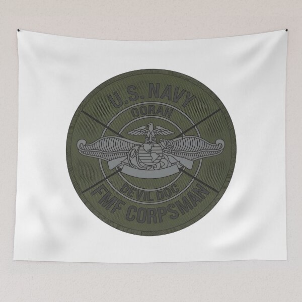 Item preview, Official Insignia of the U.S. Navy FMF Corpsman "Devil Doc"    designed and sold by CharlieDesings.