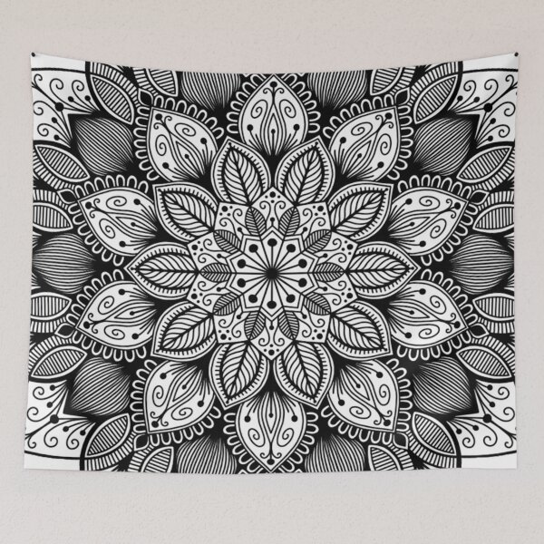 Item preview, Ornate Lily Mandala - Elegant Luxury Geometric Lace Pattern designed and sold by FioreDiCiliegio.