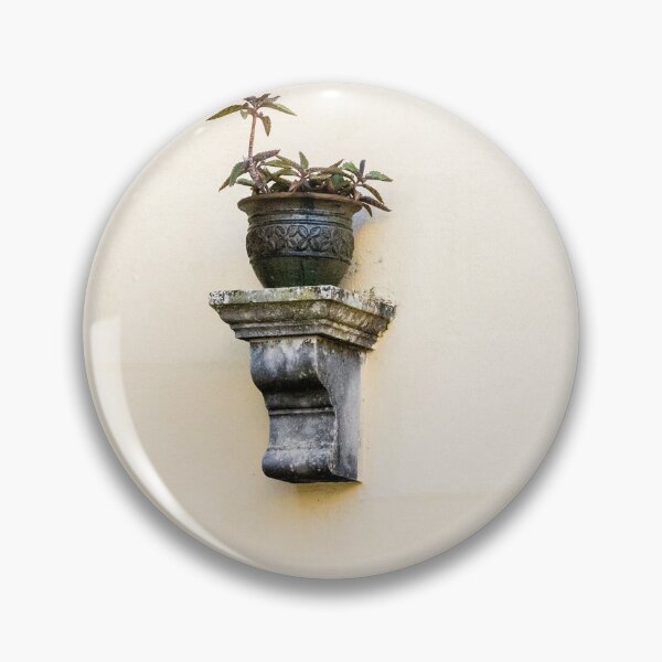 Item preview, Three Wall Planters With Potted Succulents on Pale Yellow Stucco Exterior designed and sold by Nmallia.
