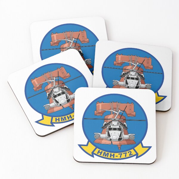 Item preview, Official Insignia of USMC Marine Heavy Helicopter Squadron 772 (HMH-772) "Hustlers" designed and sold by CharlieDesings.