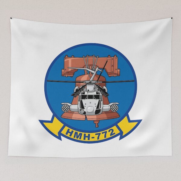 Item preview, Official Insignia of USMC Marine Heavy Helicopter Squadron 772 (HMH-772) "Hustlers"    designed and sold by CharlieDesings.
