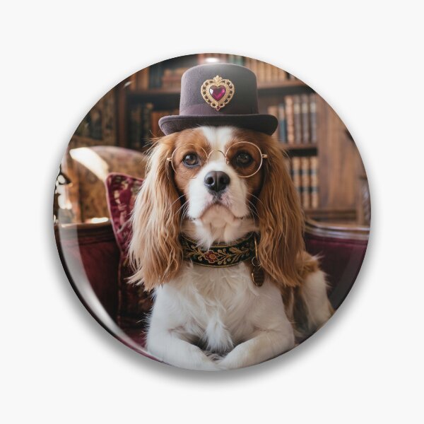 Artikelvorschau, Cavalier King Charles Spaniel Dapper Dog Art entworfen und verkauft von ArtlightStudio.