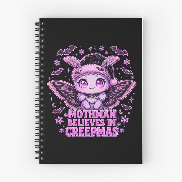 Item preview, Mothman Believes In Creepmas Cute Cryptid Santa Hat Spooky Christmas designed and sold by Neon Bones Studio.