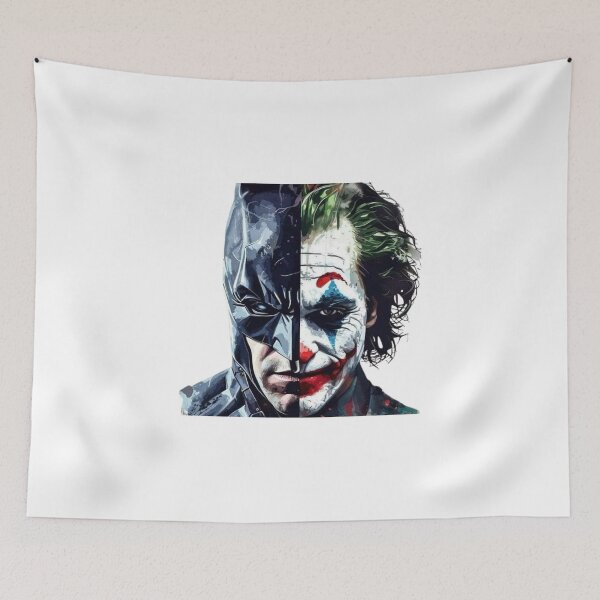 Item preview, Bad Joke Split Face Duality Art designed and sold by GeekArtUniverse.