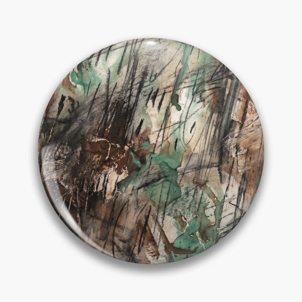Item preview, Sage Rust Charcoal Abstract Painting designed and sold by ArtlightStudio.