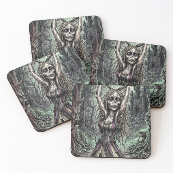 Artikelvorschau, Zombie-Frau, die sich zum Monster entwickelt hat, posiert für das Foto entworfen und verkauft von Vintage Designs +.