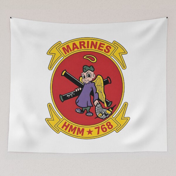 Item preview, Official Vintage Insignia of USMC Marine Medium Helicopter Squadron 768 (HMM-768)    designed and sold by CharlieDesings.