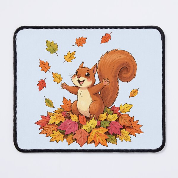 Item preview, A cheerful squirrel in autumn designed and sold by In-Spirit24.