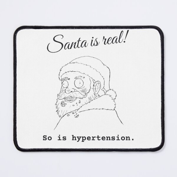 Item preview, Santa is real! So is hypertension. designed and sold by wordworking.