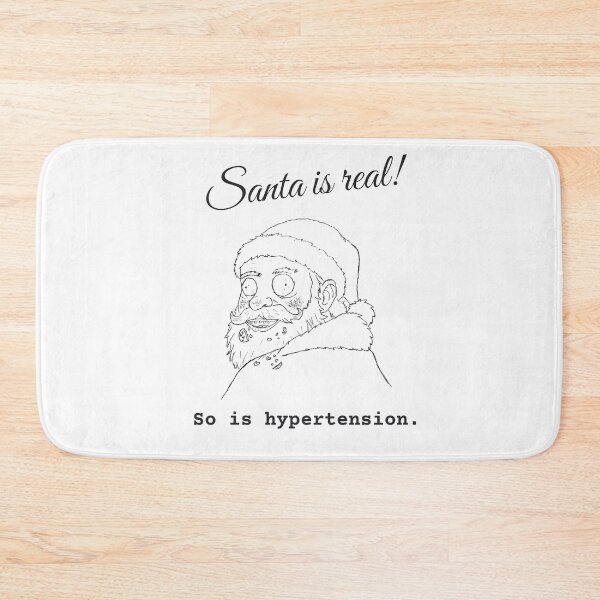 Item preview, Santa is real! So is hypertension. designed and sold by wordworking.