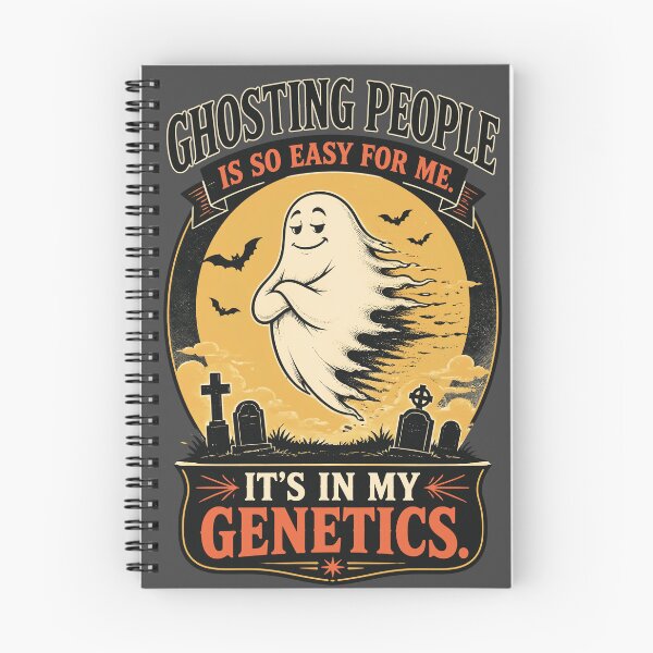 Item preview,  Funny Ghosting Is In My Genetics Retro Halloween designed and sold by MagicTheDog.